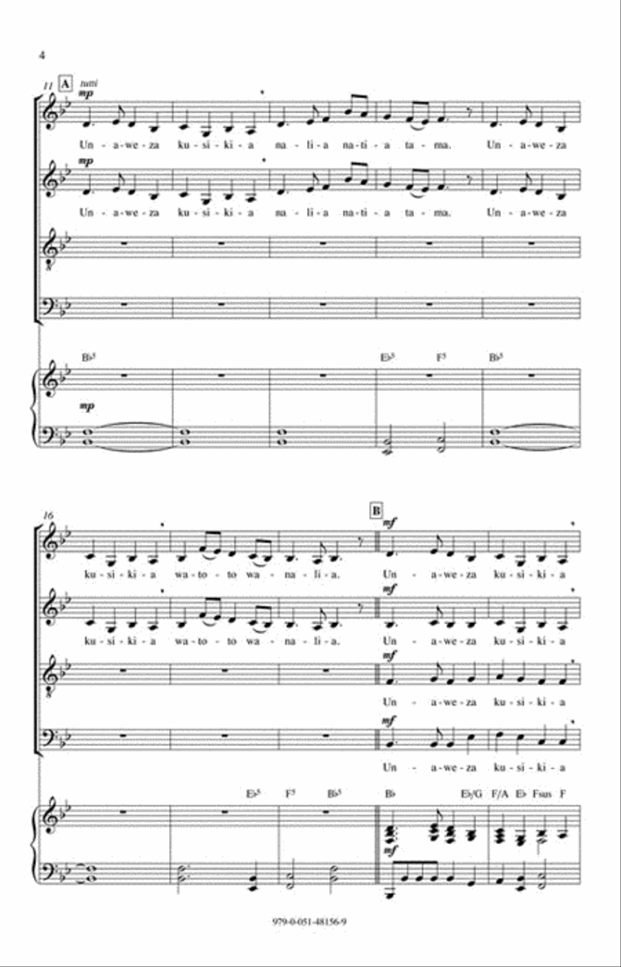 Imbakwa 4-Part scores gallery preview page 3