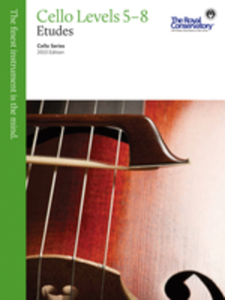 Book cover for Cello Etudes Levels 5 - 8