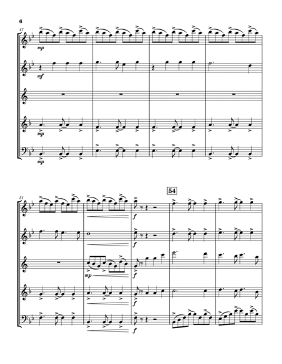 How Great Thou Art Woodwind Quintet scores gallery preview page 6