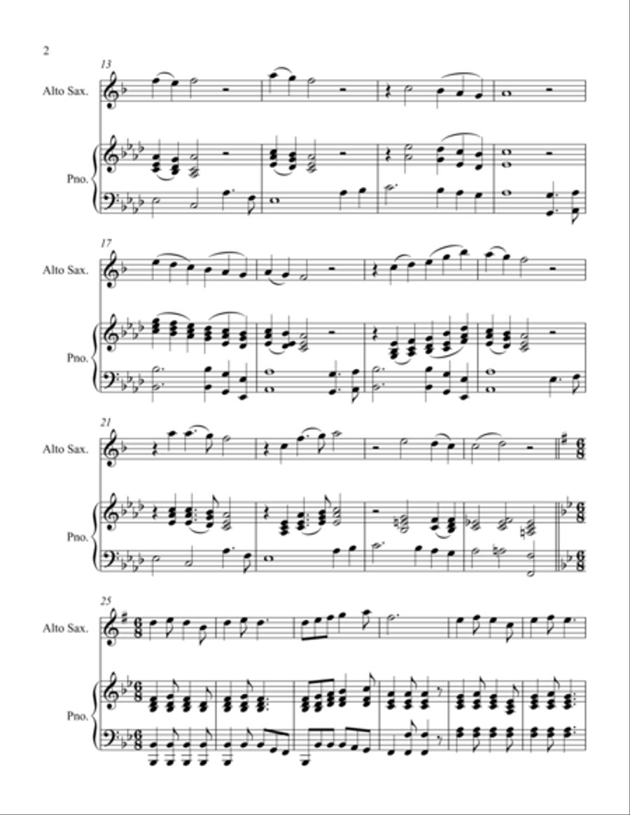Rock of Ages and Love Lifted Me Woodwind Duet scores gallery preview page 2
