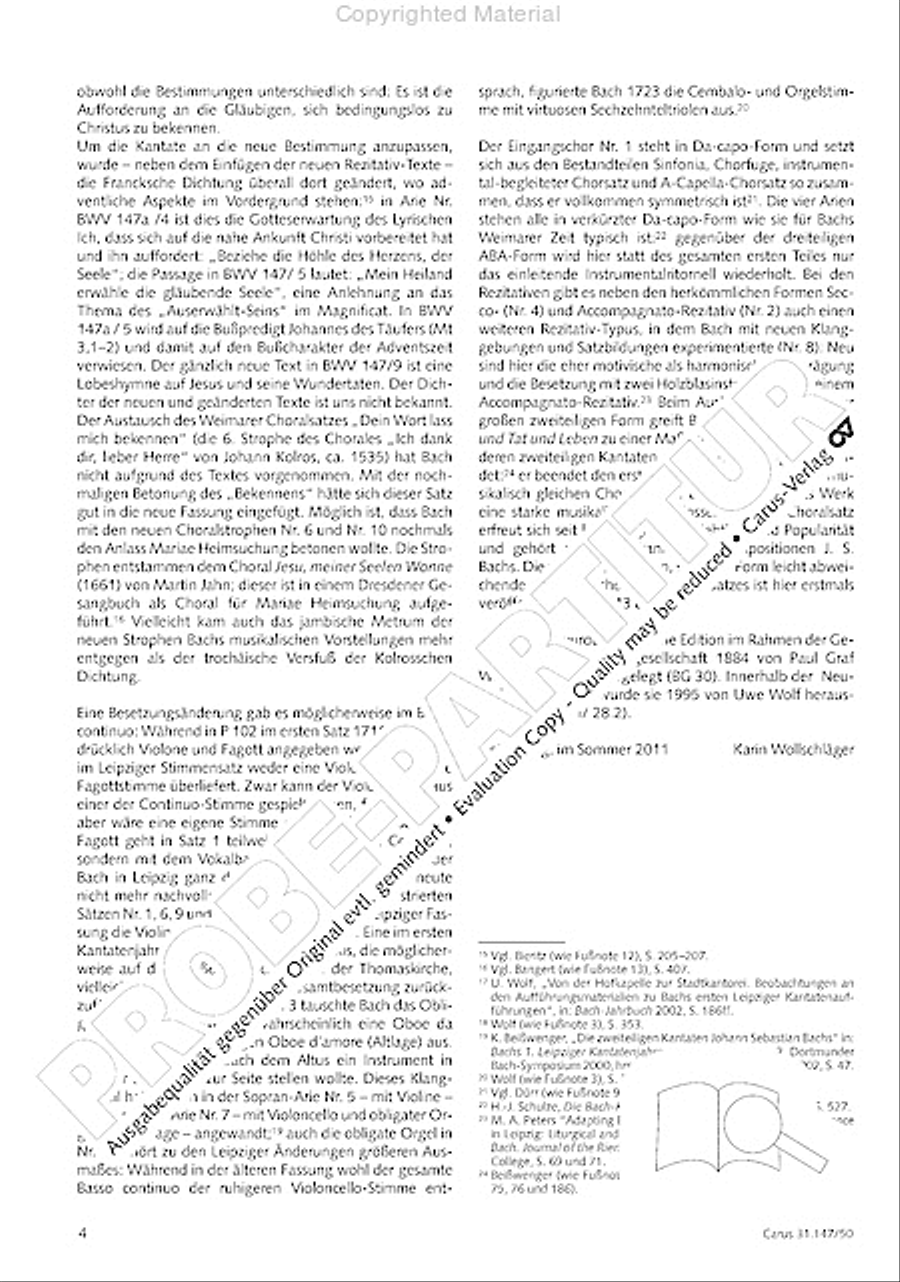 Heart and mouth and thought and action (Herz und Mund und Tat und Leben) (Herz und Mund und Tat und Leben) 4-Part scores gallery preview page 6