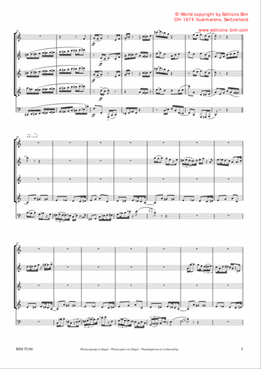 Jazz Quintet Jazz Ensemble scores gallery preview page 4