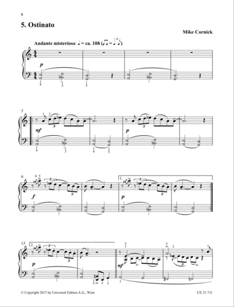 Six Jazz Piano Solos Chamber Music scores gallery preview page 6