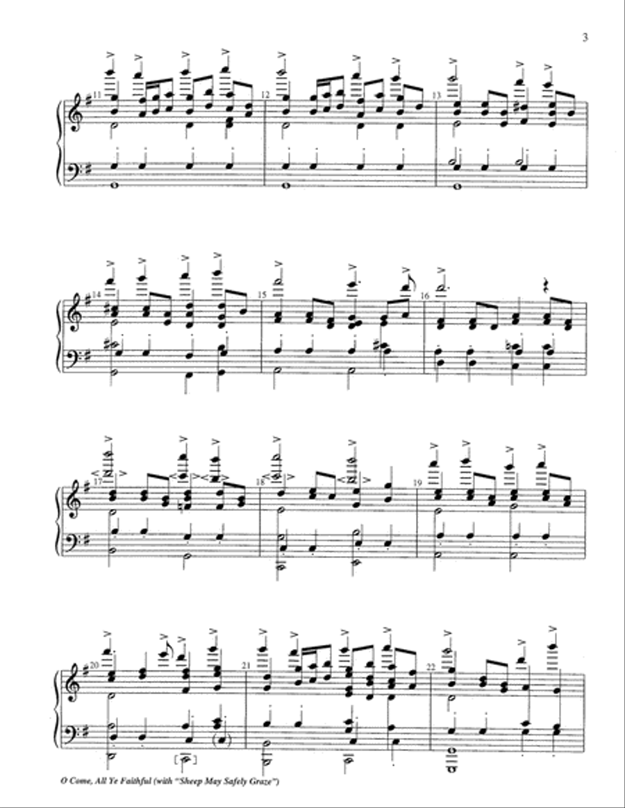 O Come, All Ye Faithful O Come, All Ye Faithful 5-Octaves scores gallery preview page 4