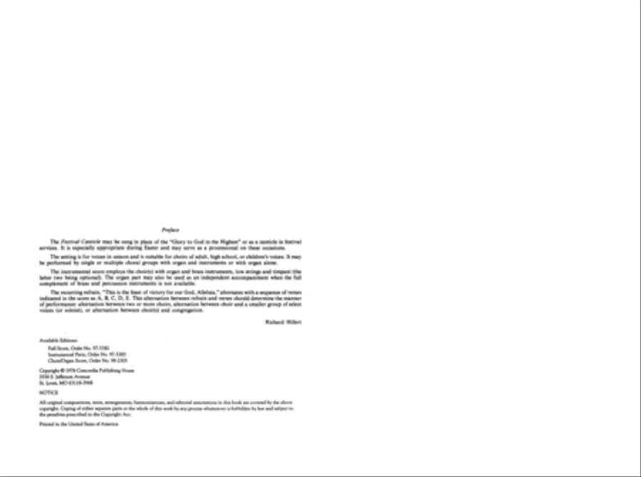 Festival Canticle: Worthy Is Christ Unison Choir scores gallery preview page 2