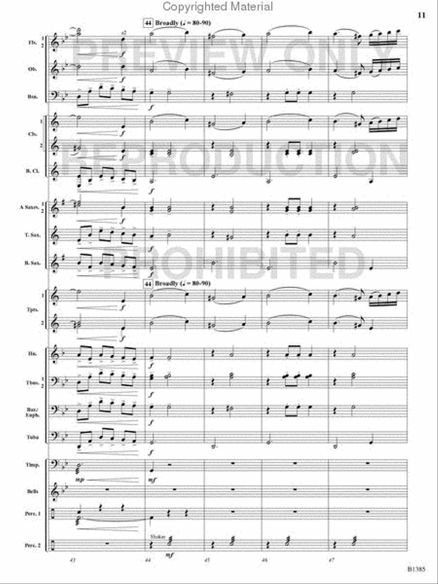 Krakatoa Concert Band scores gallery preview page 10