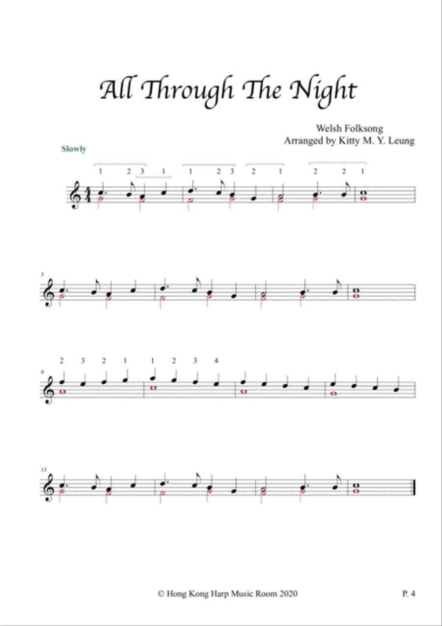 Traditional Songs (Vol.2) - 12 String Harp Harp scores gallery preview page 4