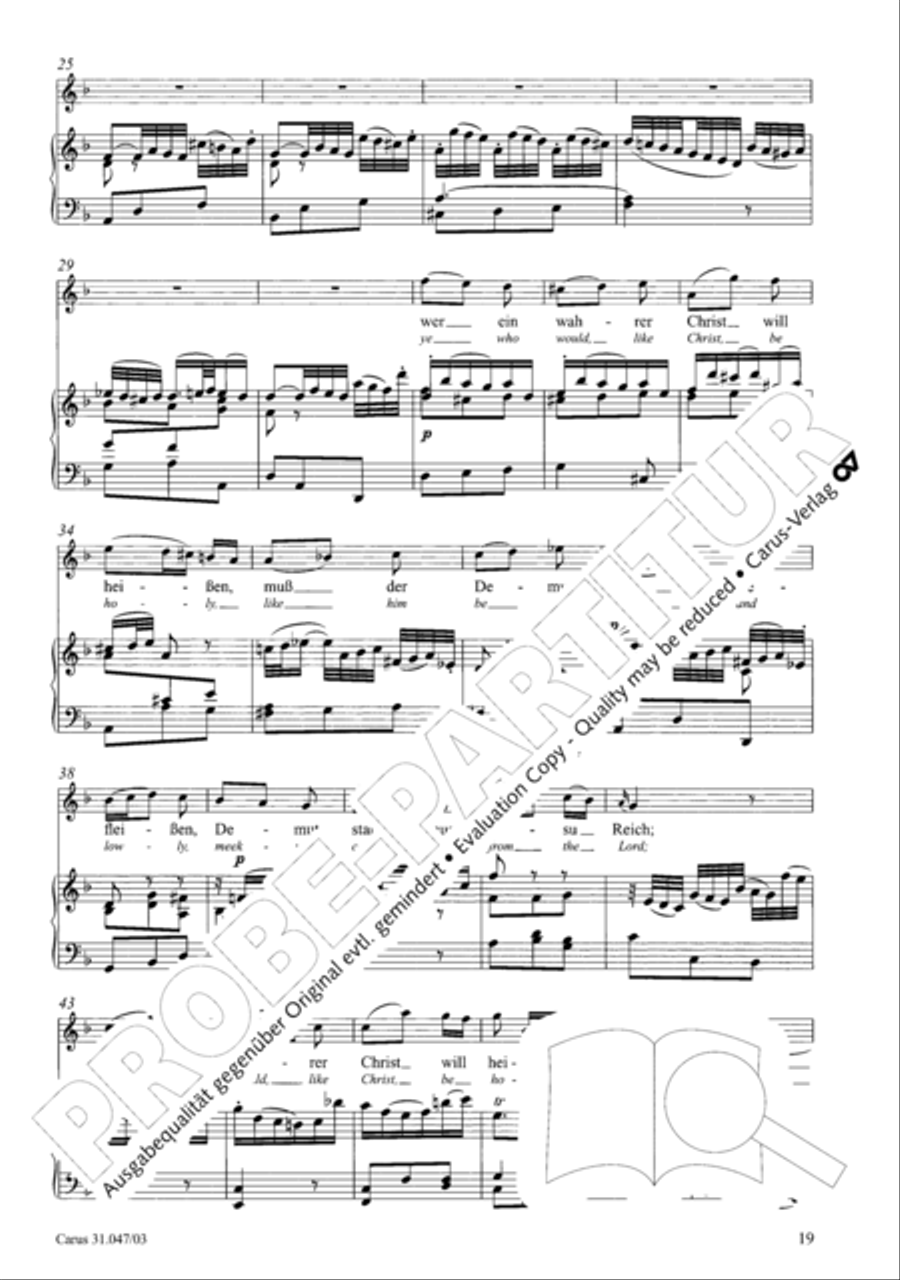 Who himself exalteth shall be abased again (Wer sich selbst erhohet, der soll erniedriget werden) 4-Part scores gallery preview page 20
