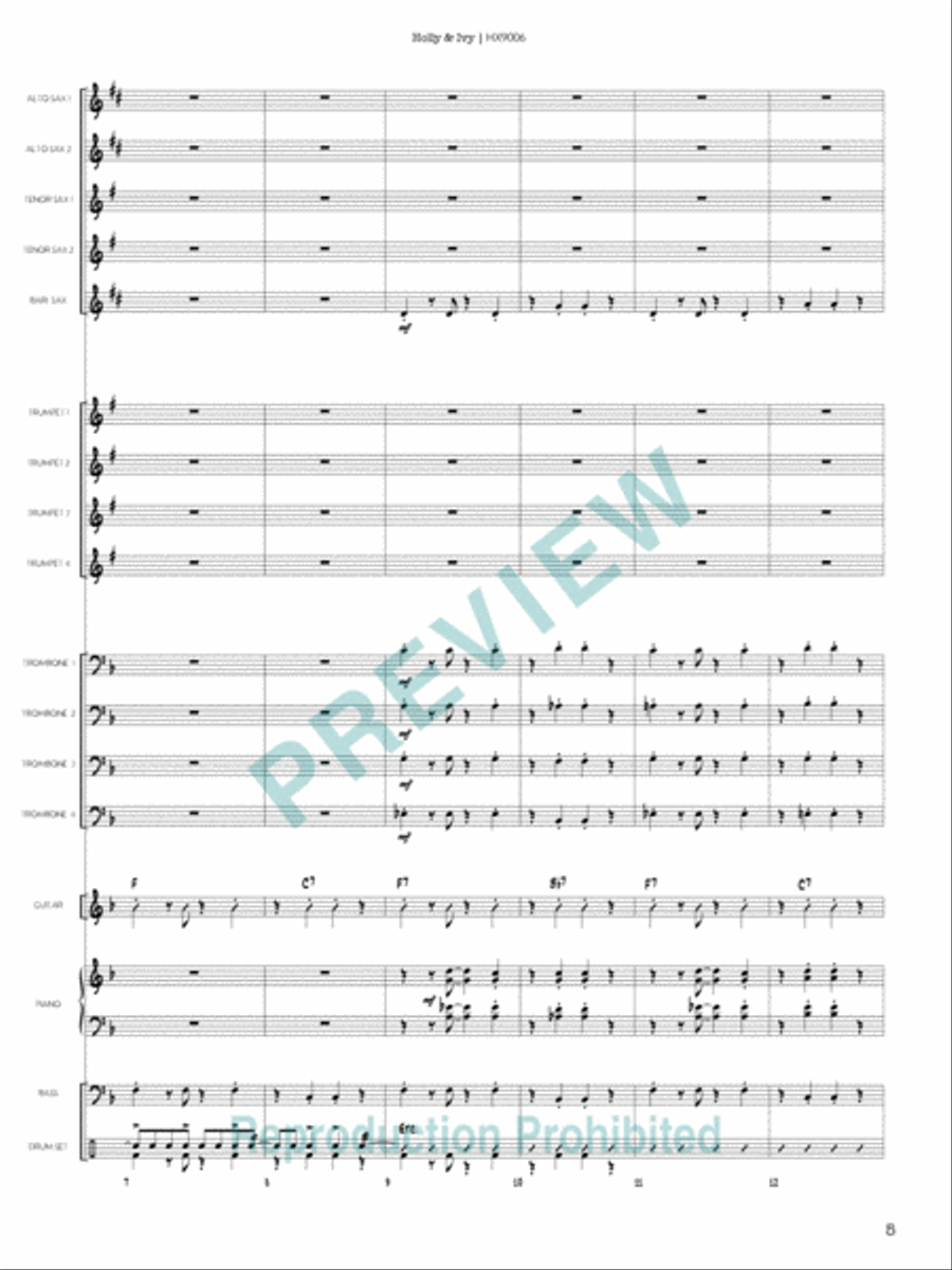 Holly & Ivy Holly & Ivy Jazz Ensemble scores gallery preview page 6