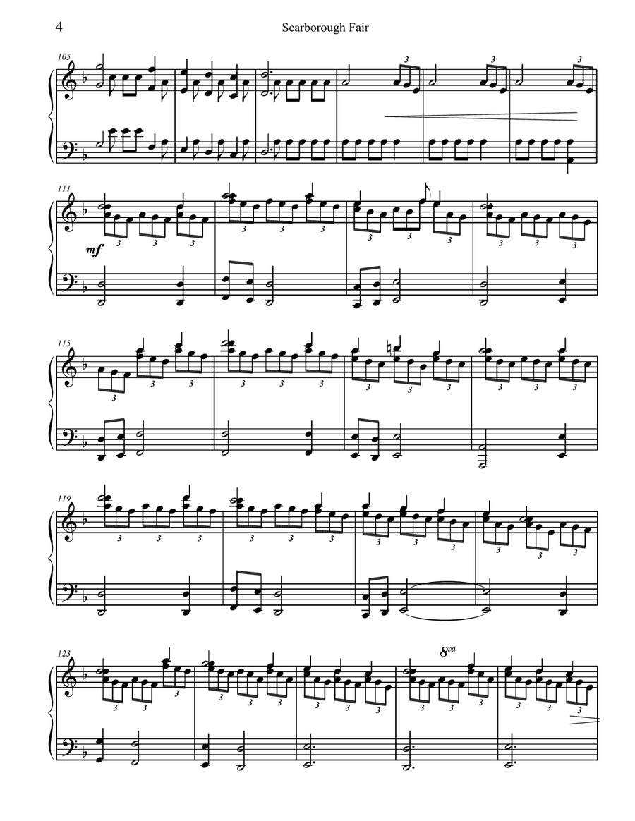 Advanced Celtic Piano Solos Piano Solo scores gallery preview page 4