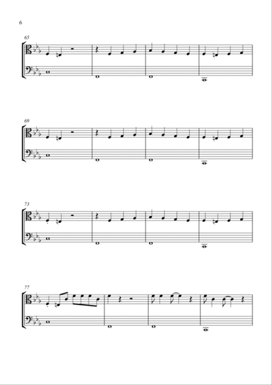 Paint It, Black Trumpet Duet scores gallery preview page 6