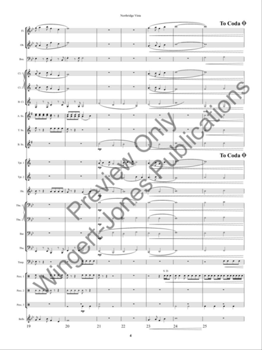Northridge Vista Concert Band scores gallery preview page 7