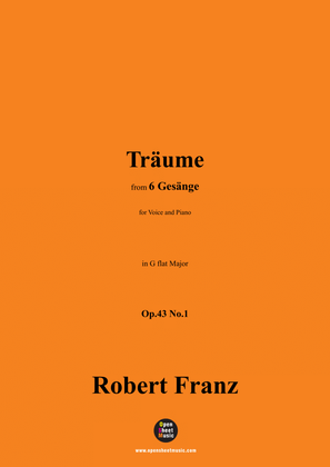 R. Franz-Traume,in G flat Major,Op.43 No.1