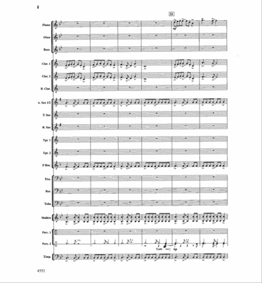 The Light Of Dawn Concert Band scores gallery preview page 5