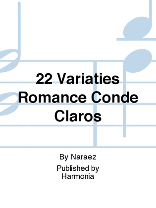 22 Variaties Romance Conde Claros