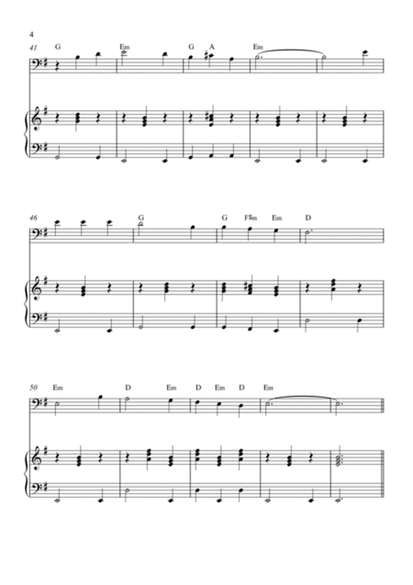 SCARBOROUGH FAIR - bassoon and piano with chords image number null