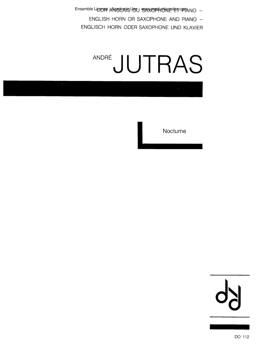 Nocturne Clarinet Solo scores gallery preview page 1