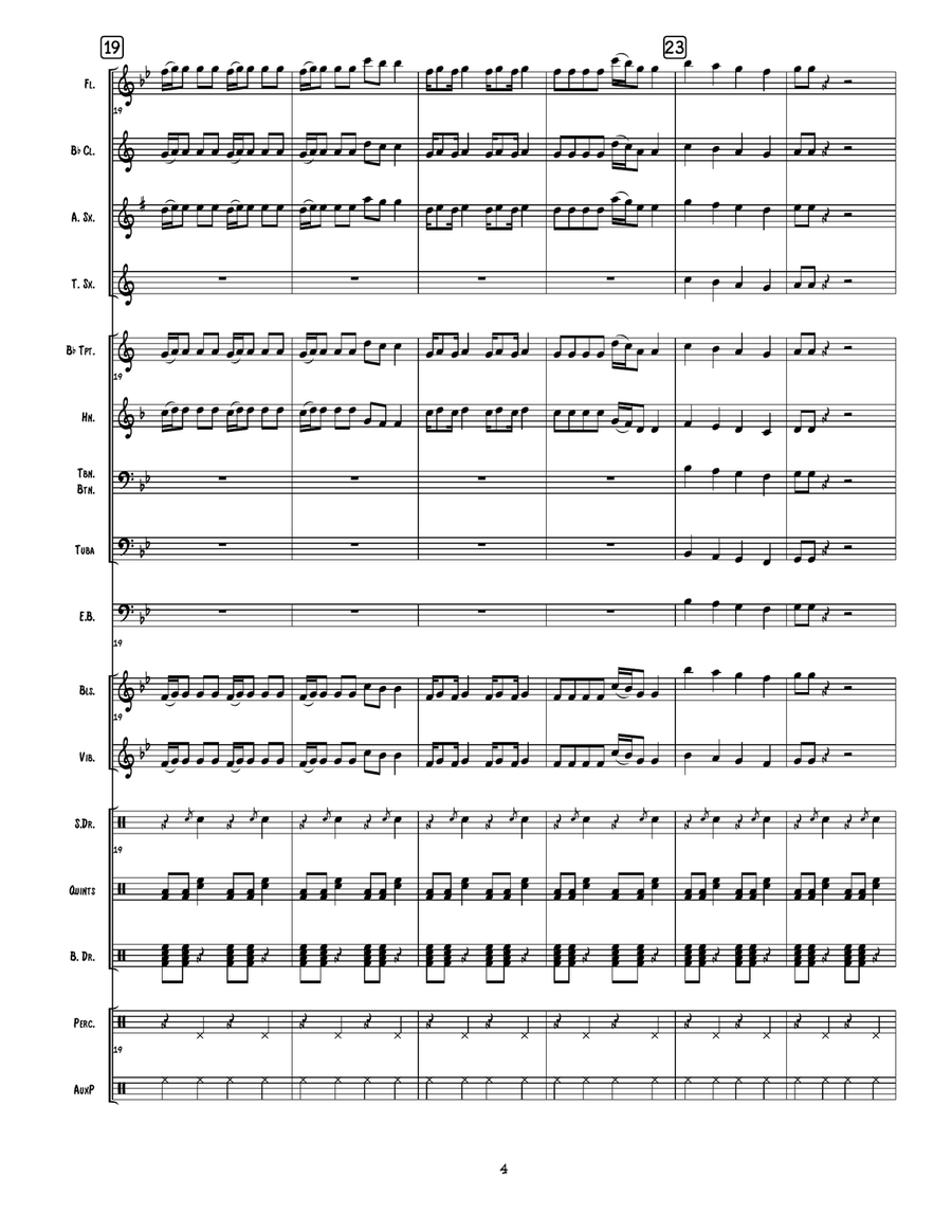 We Will Rock You Marching Band scores gallery preview page 5