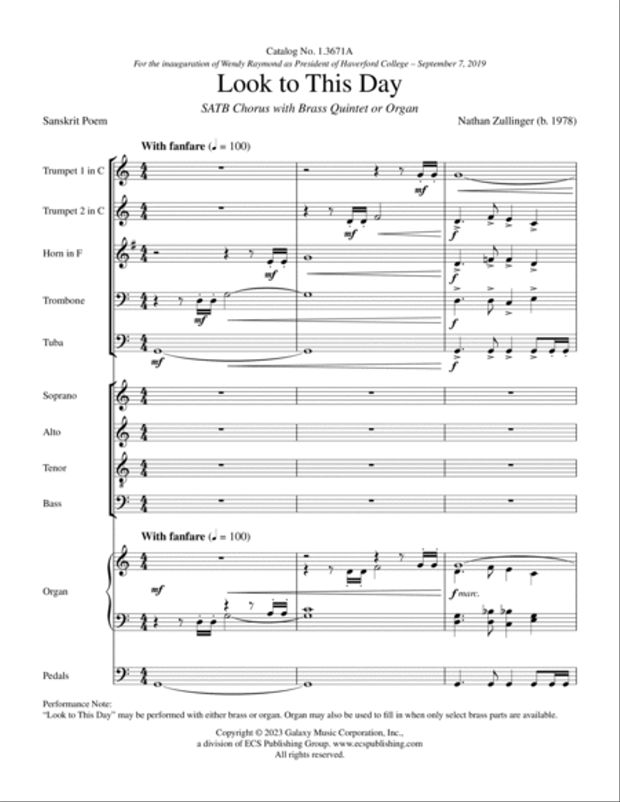 Look to This Day Choir scores gallery preview page 3