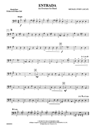 Entrada (An Overture for Band): (wp) E-flat Tuba B.C.