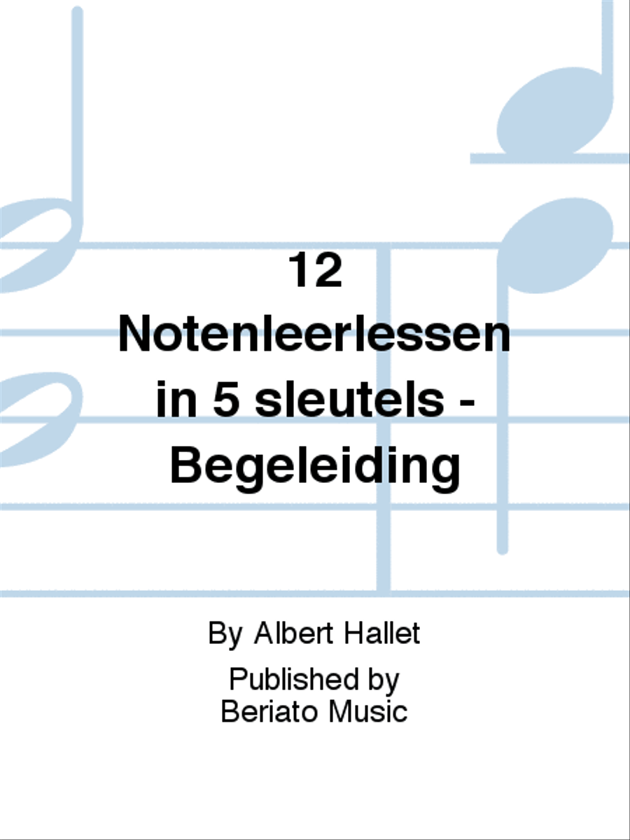 12 Notenleerlessen in 5 sleutels - Begeleiding School and Community scores gallery preview page 1