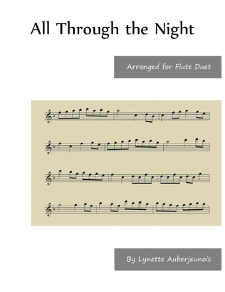 All Through the Night - Flute Duet
