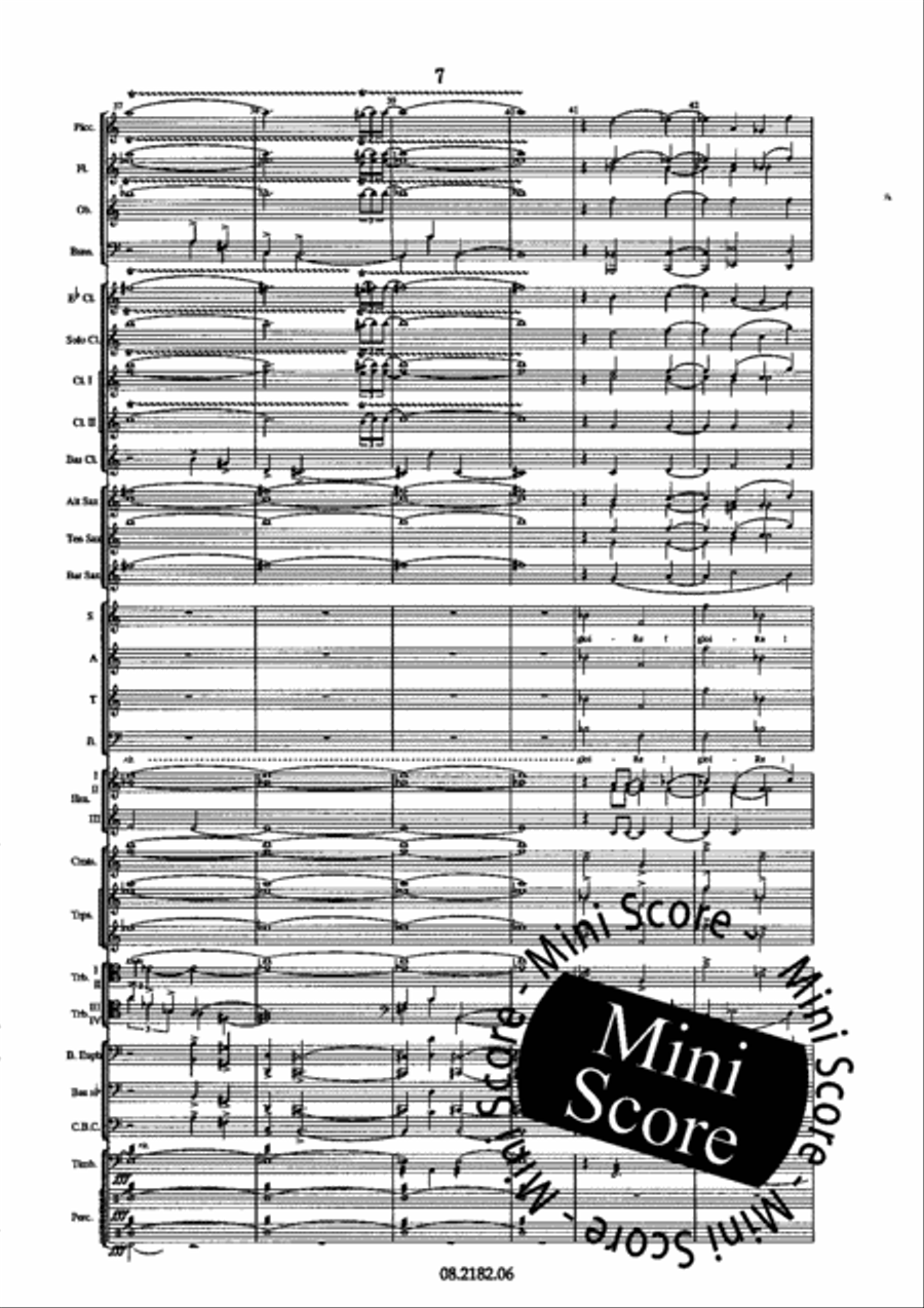 Oratorio Olympique SATB/Harmonie 4-Part scores gallery preview page 11