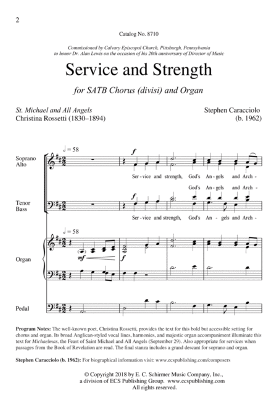 Service and Strength (Downloadable)