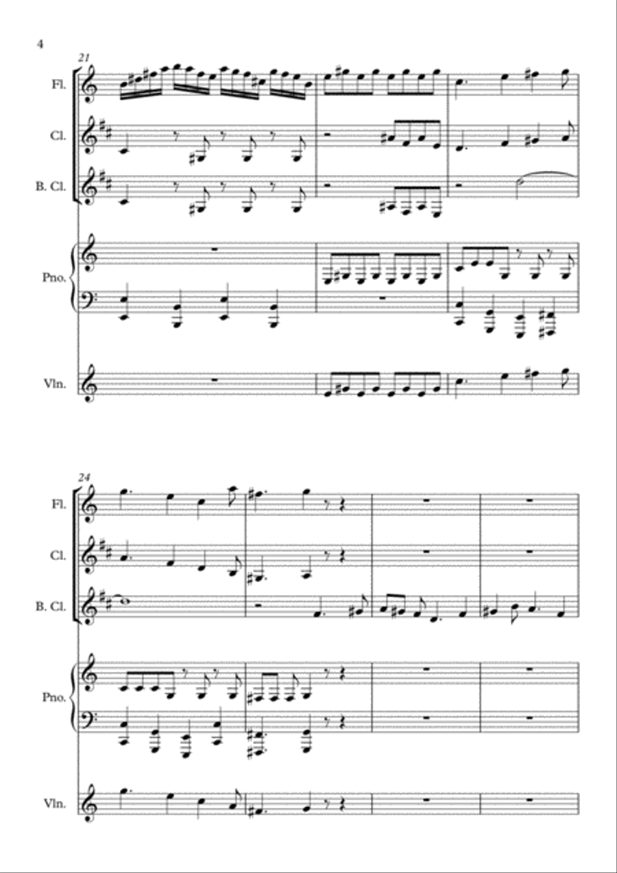 The Simpsons Tm End Credits Theme Small Ensemble scores gallery preview page 4