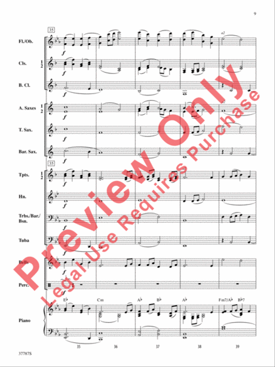An Austrian Carol Concert Band scores gallery preview page 10