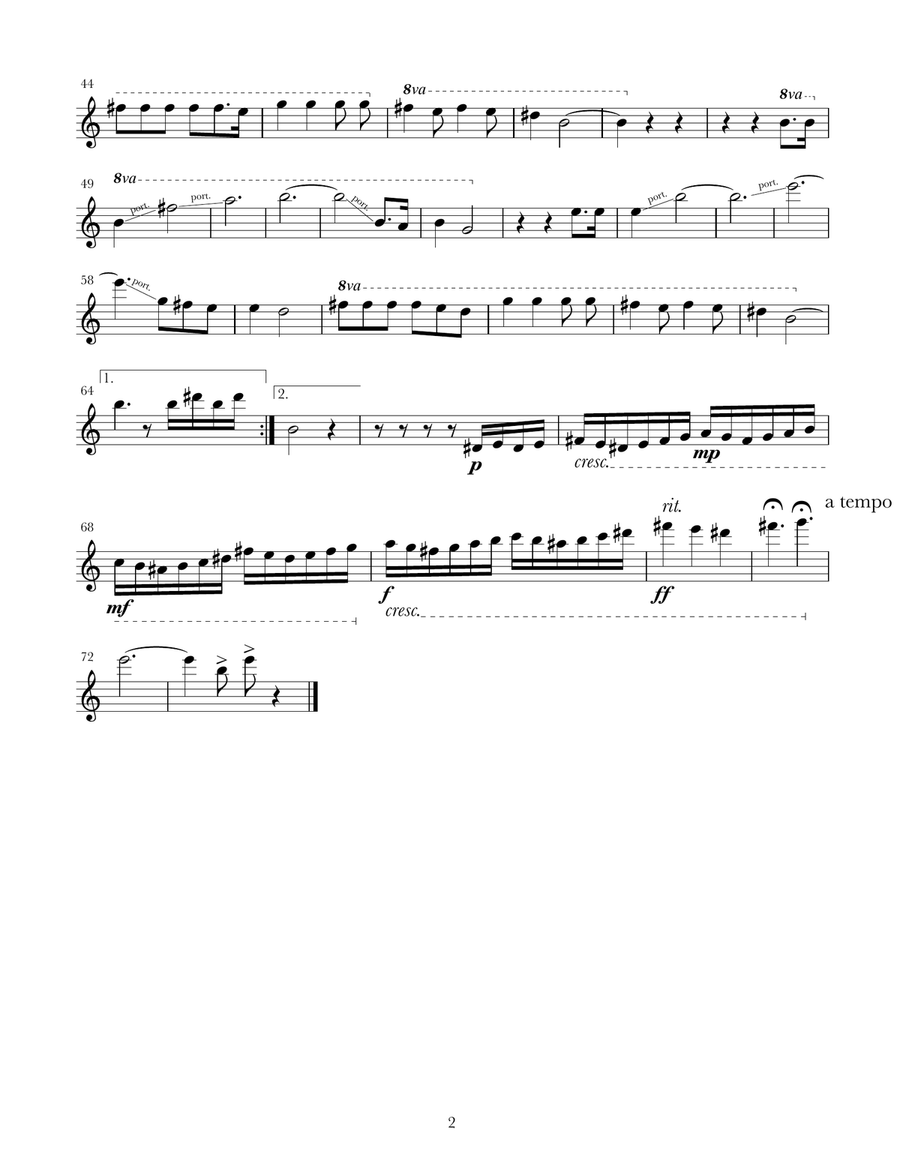 Malaguena Salerosa String Quartet scores gallery preview page 6
