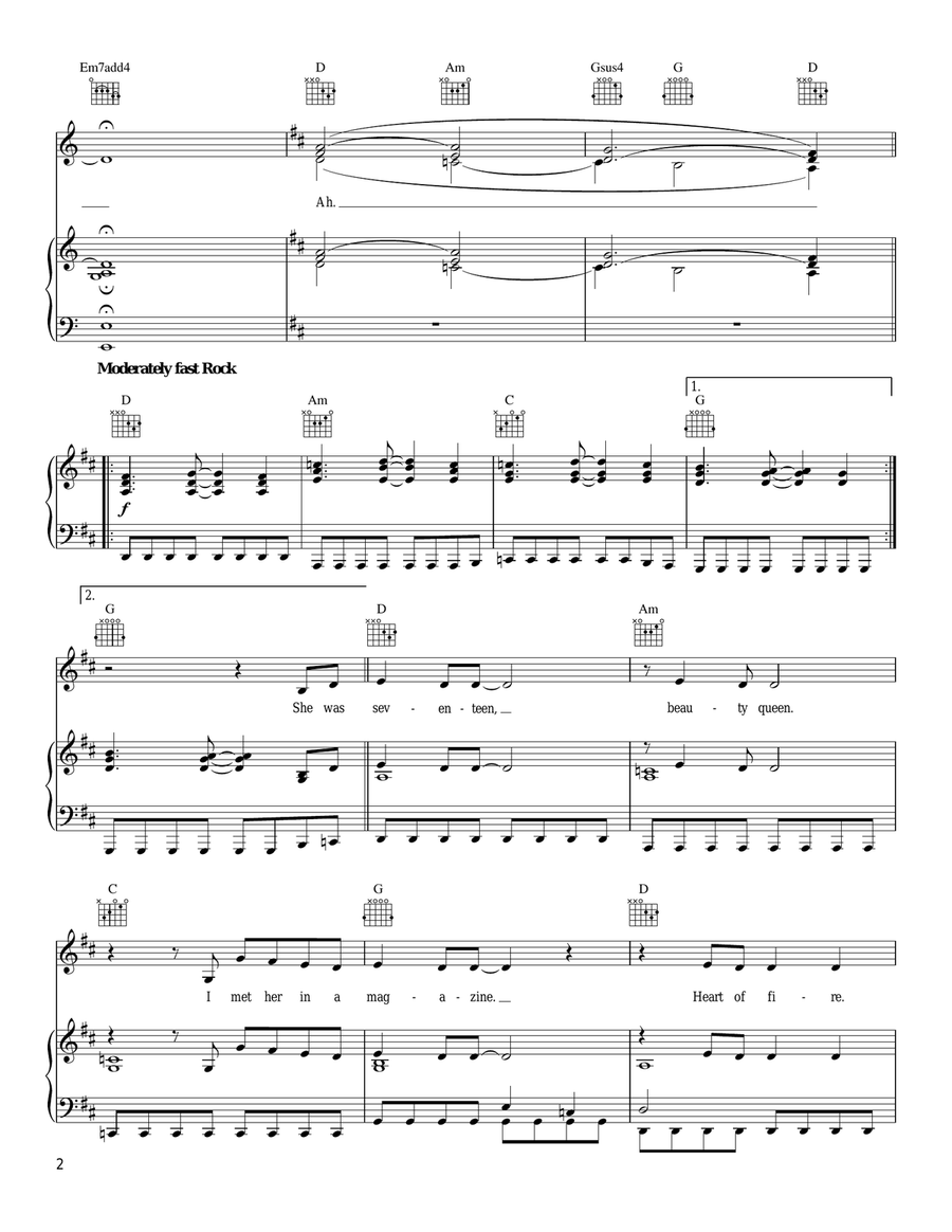 You Better Wait Piano, Vocal, Guitar scores gallery preview page 2