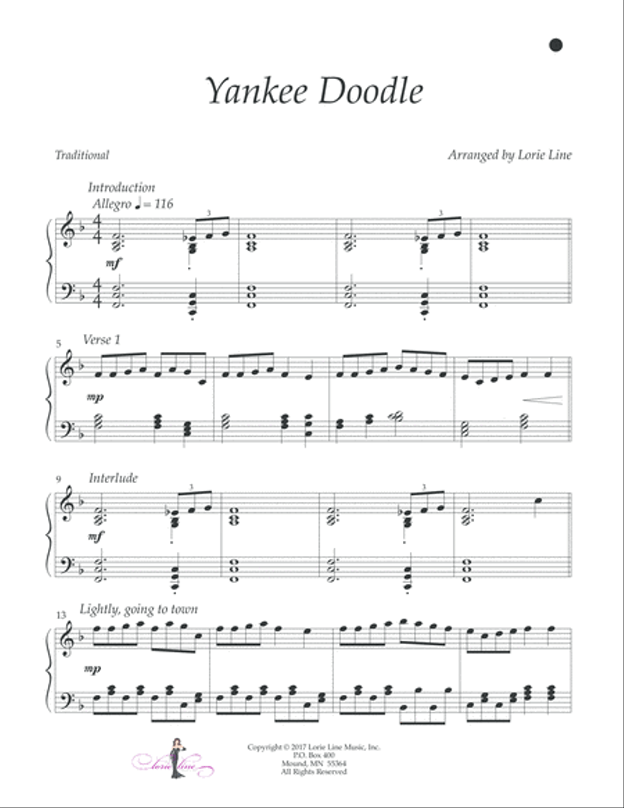 Yankee Doodle Yankee Doodle Easy Piano scores gallery preview page 2
