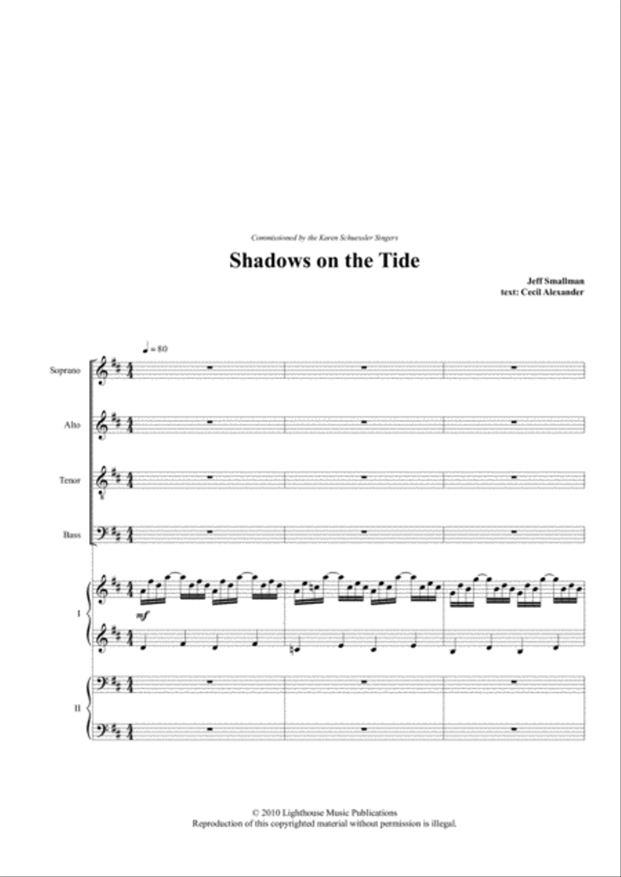 Shadows on the Tide 4-Part scores gallery preview page 3