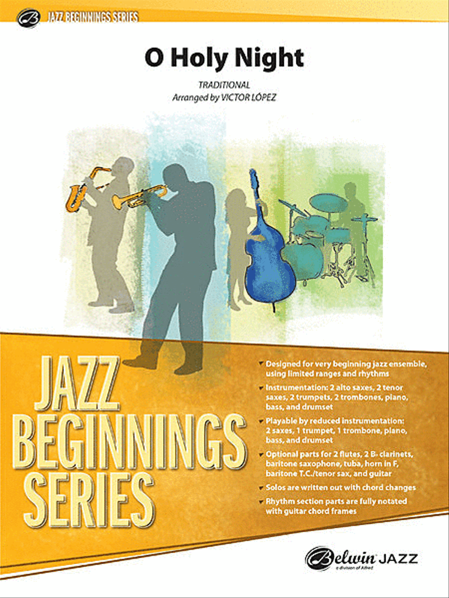 O Holy Night Jazz Ensemble scores gallery preview page 1