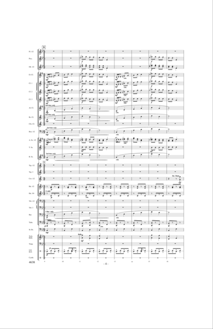 Clear Track Polka Concert Band scores gallery preview page 3