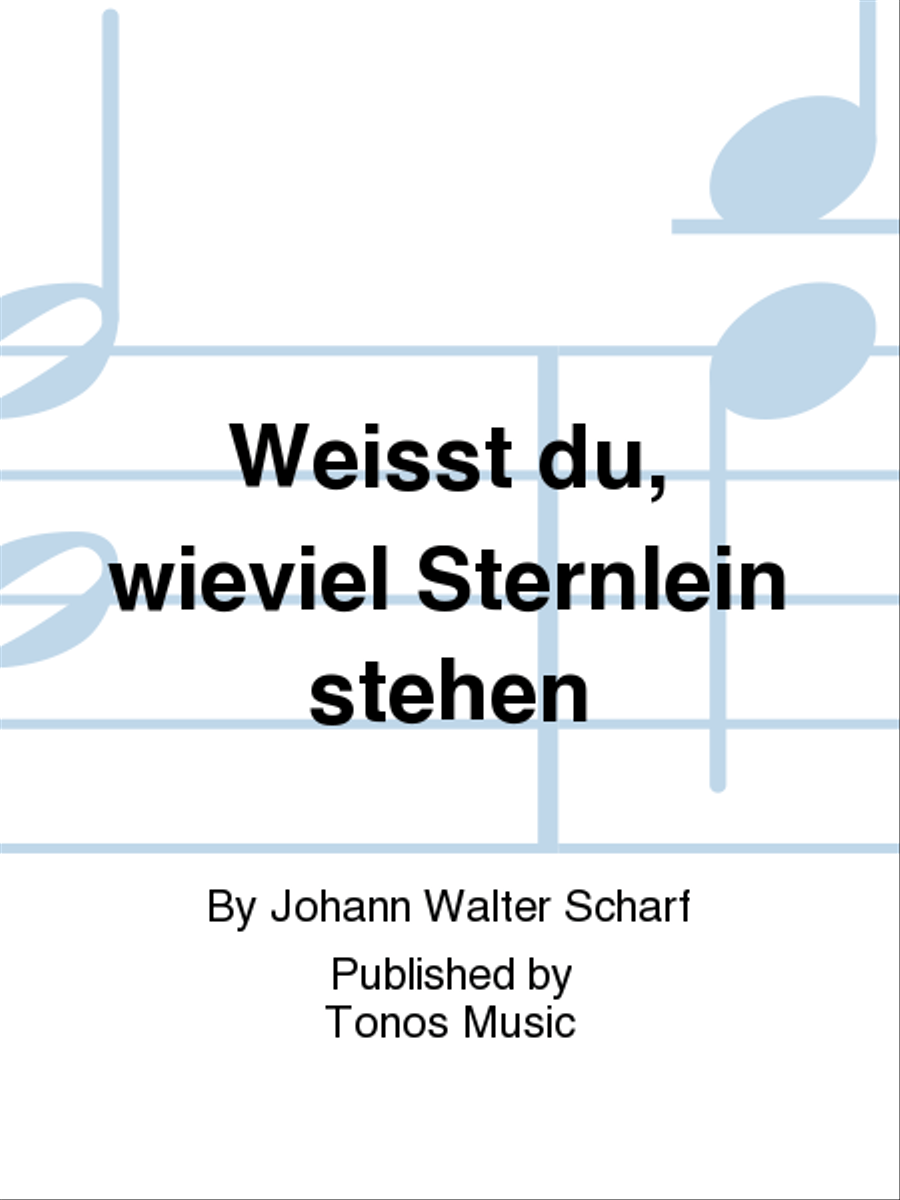 Weisst du, wieviel Sternlein stehen TTBB scores gallery preview page 1