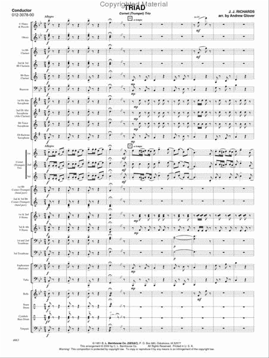 Triad Triad Concert Band scores gallery preview page 2