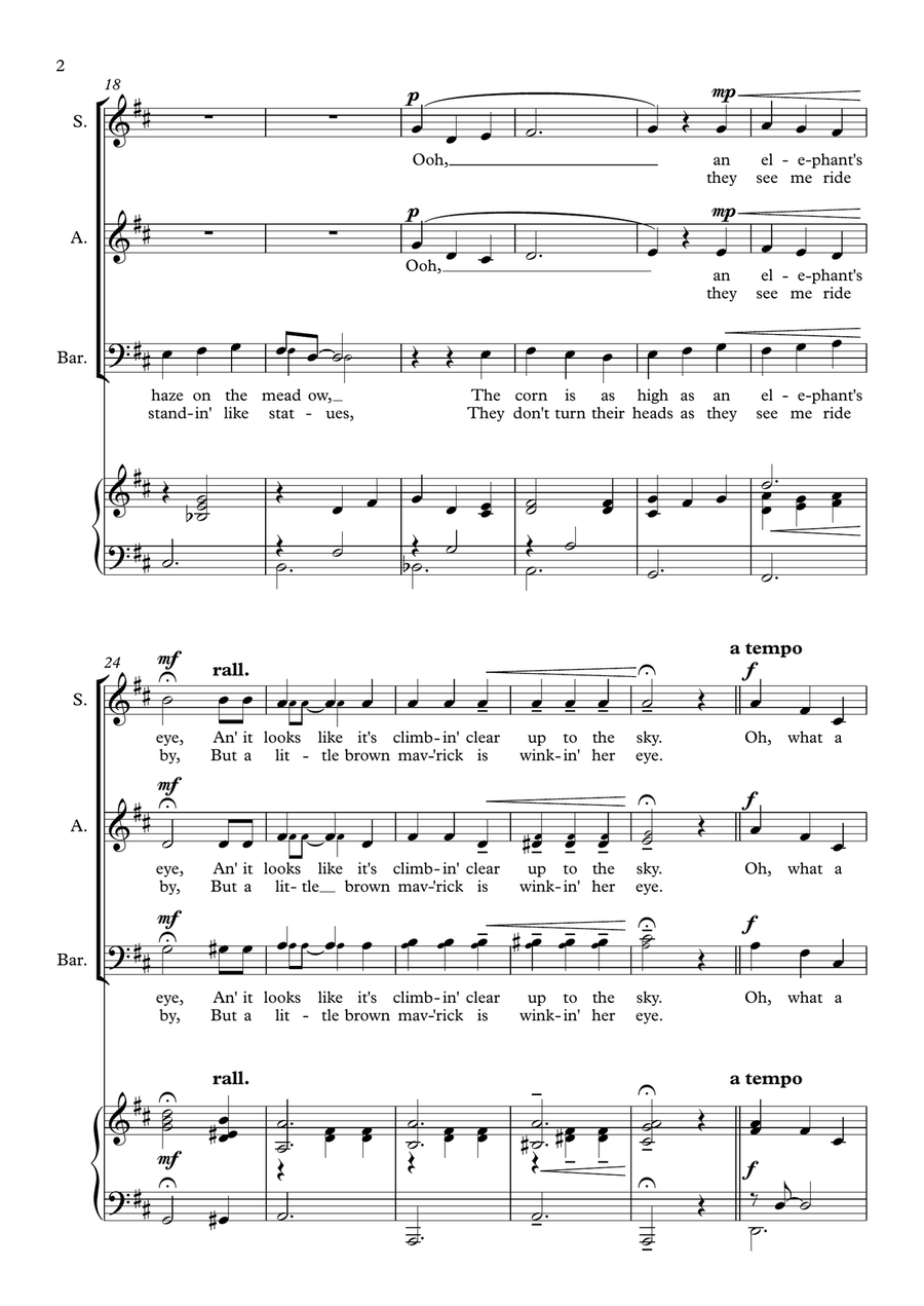 Oh, What A Beautiful Mornin' 3-Part scores gallery preview page 2
