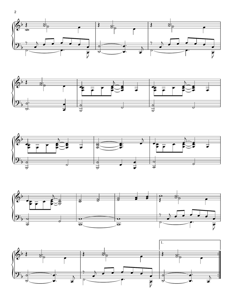Twin Peaks Theme Piano Solo scores gallery preview page 2