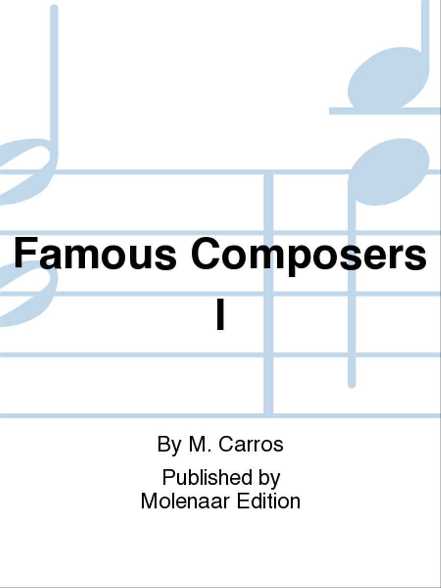 Famous Composers I Famous Composers I Score scores gallery preview page 1