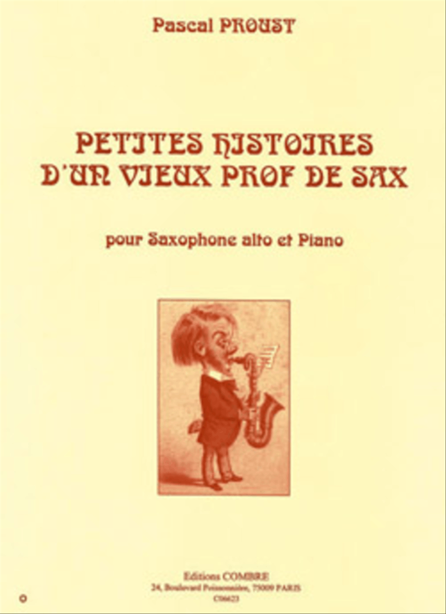 Petites histoires d'un vieux prof de sax Alto Saxophone scores gallery preview page 1
