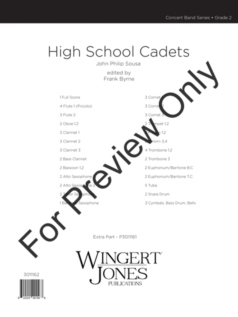 High School Cadets - Full Score