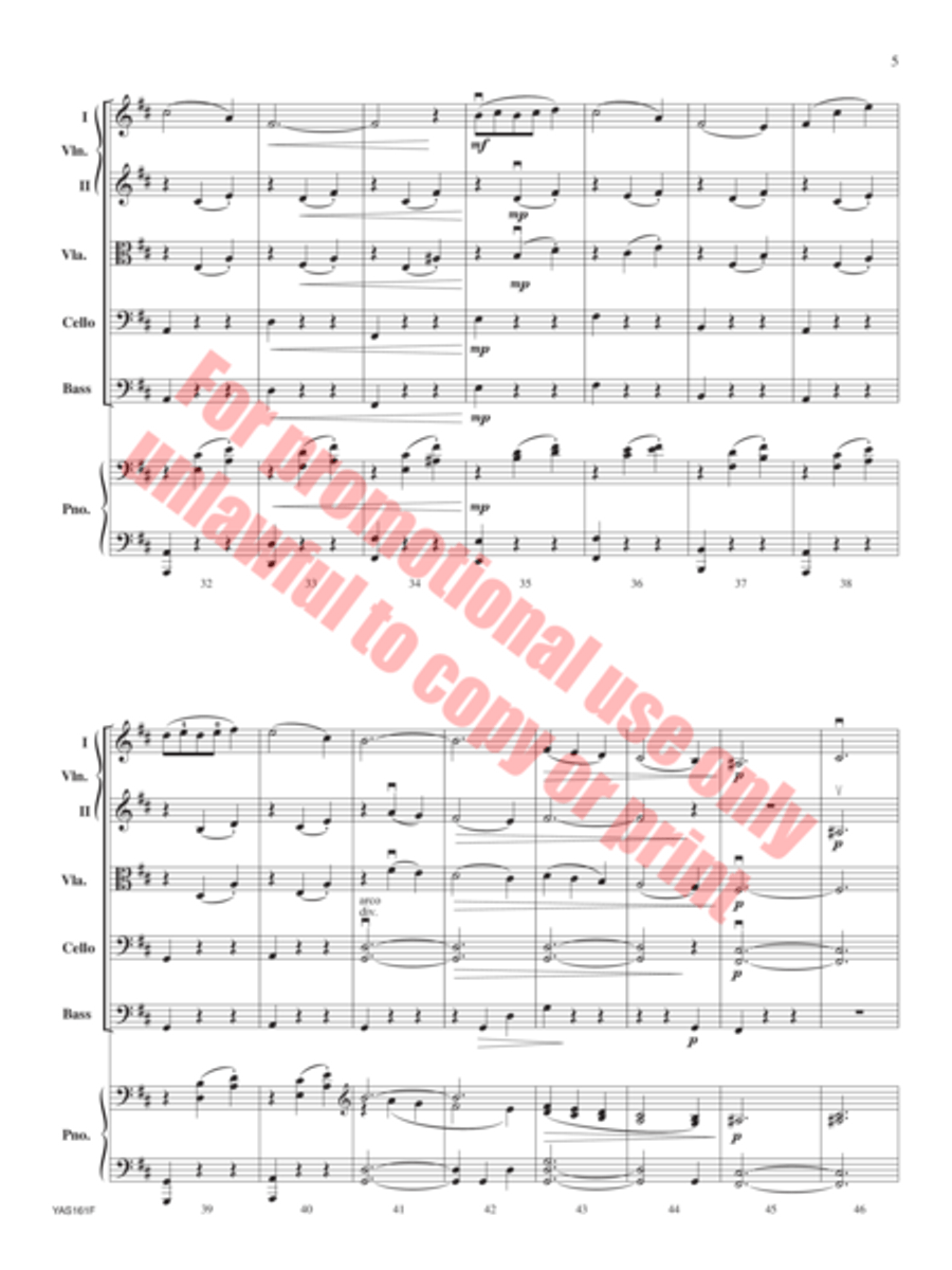 Autumn Waltz String Orchestra scores gallery preview page 6
