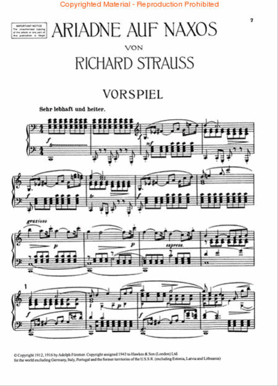 Ariadne auf Naxos, Op. 60 Choir scores gallery preview page 2