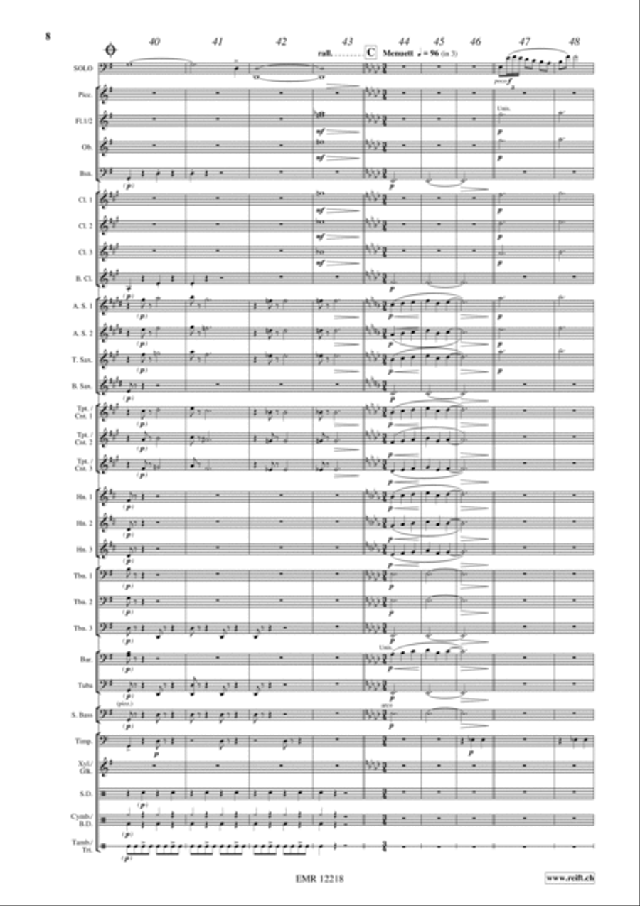 Concerto Piccolo Concerto Piccolo Concert Band scores gallery preview page 9