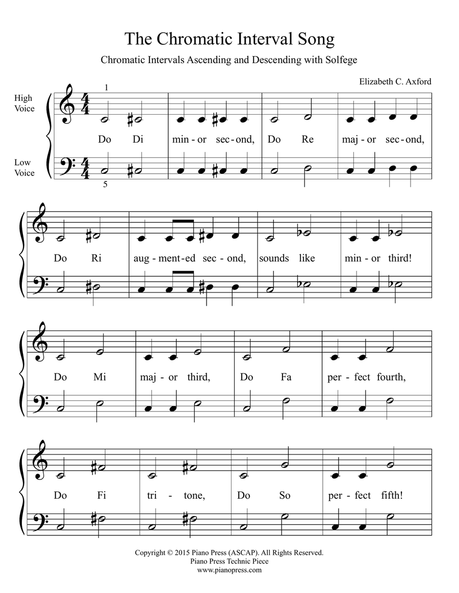The Chromatic Interval Song