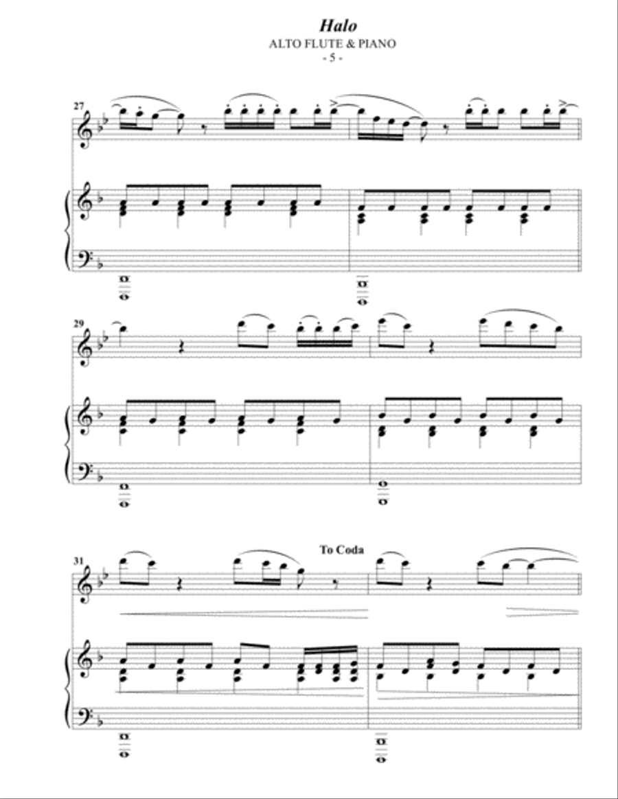 Halo Flute Solo scores gallery preview page 5
