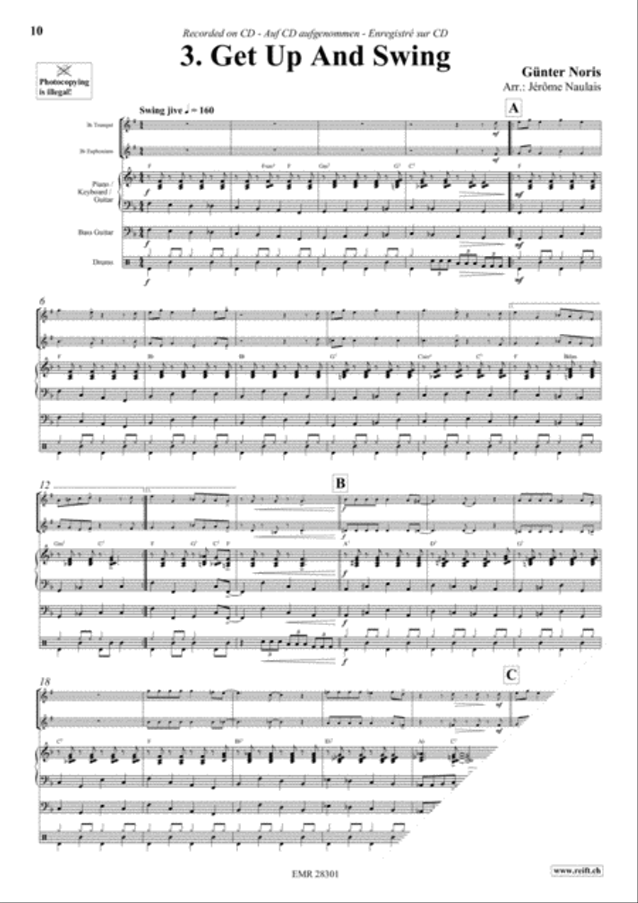 Let's Dance Volume 2 Brass Ensemble scores gallery preview page 5