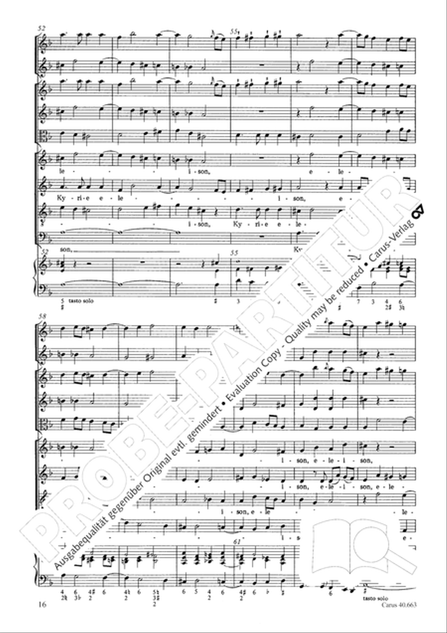 Mass in D minor (Missa in d) ATB scores gallery preview page 32